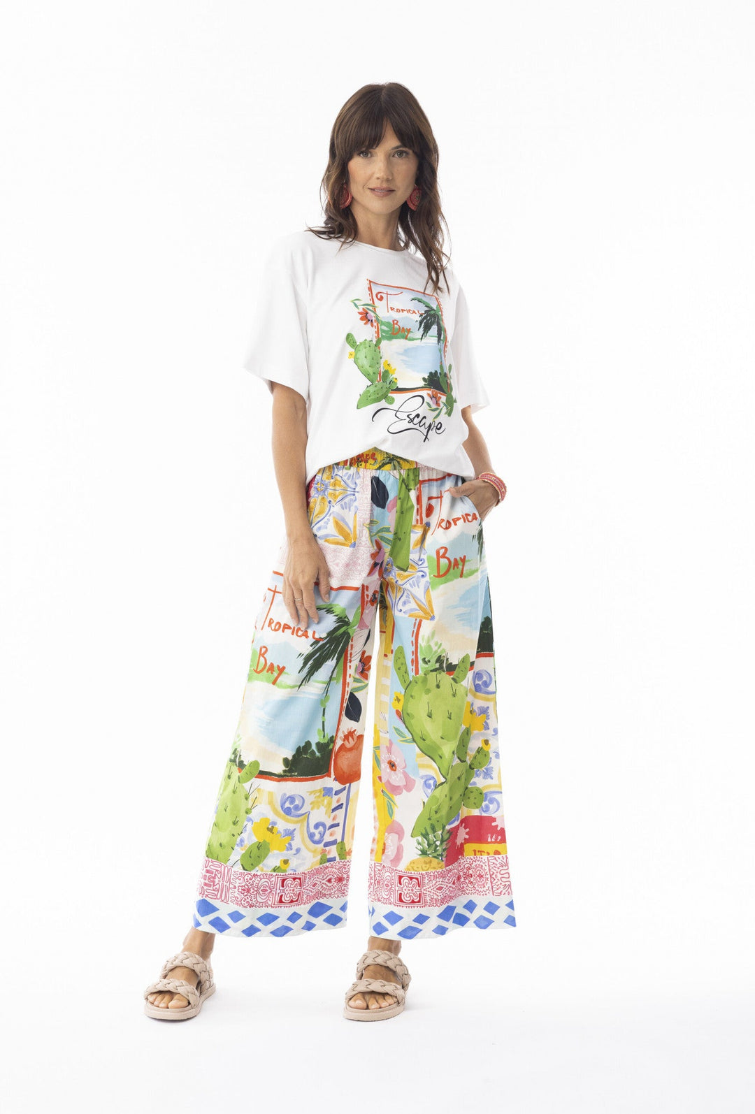Erica Pant - Print - EP19 - Pizazz BoutiqueEscape by OQ