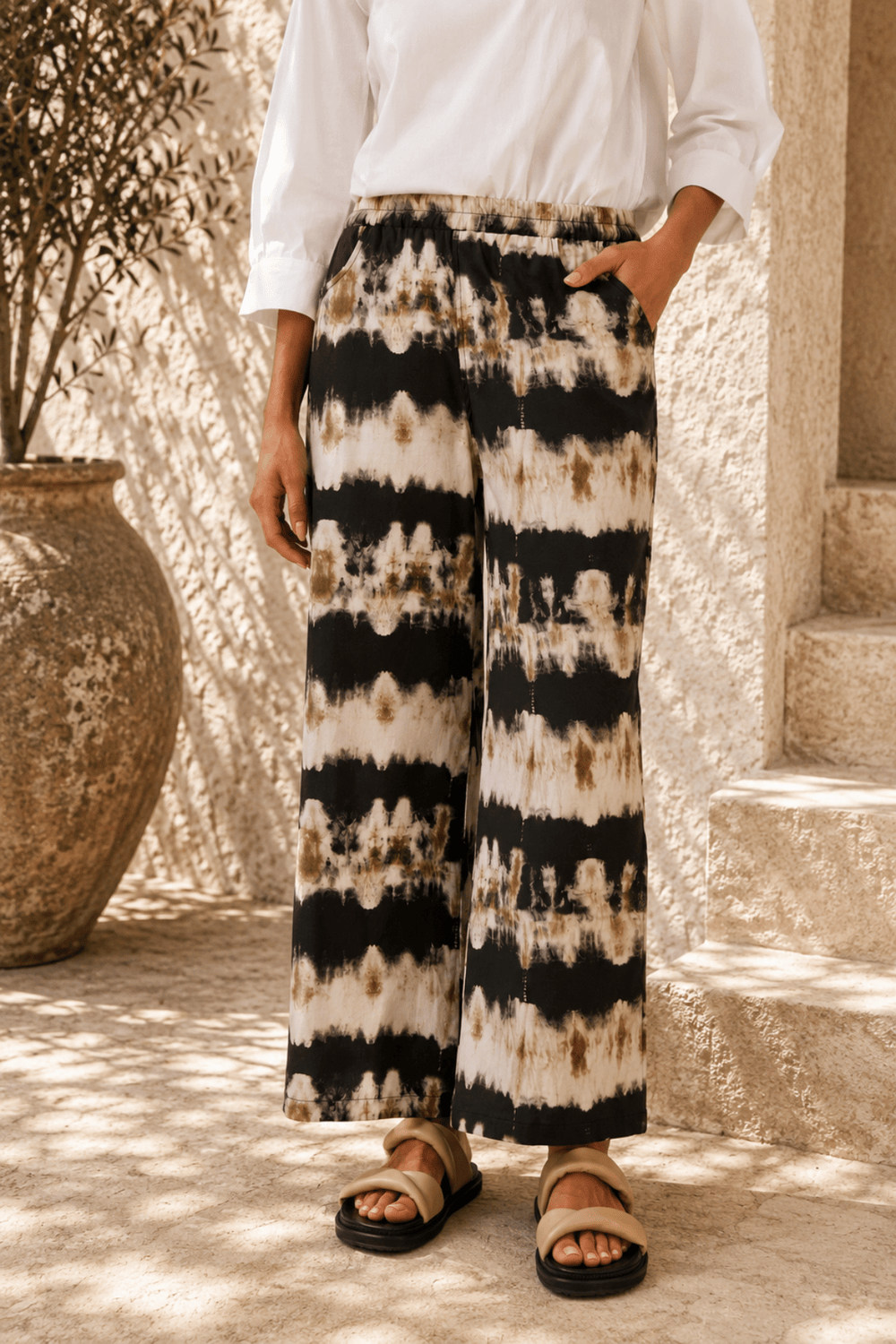 Eruption Poplin Pant - OJ88 - Pizazz BoutiqueNaturals By O & J