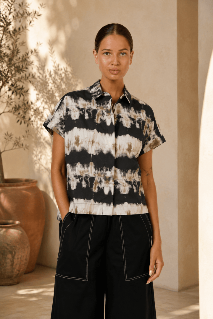 Eruption Poplin Shirt -OJ87 - Pizazz BoutiqueNaturals By O & J