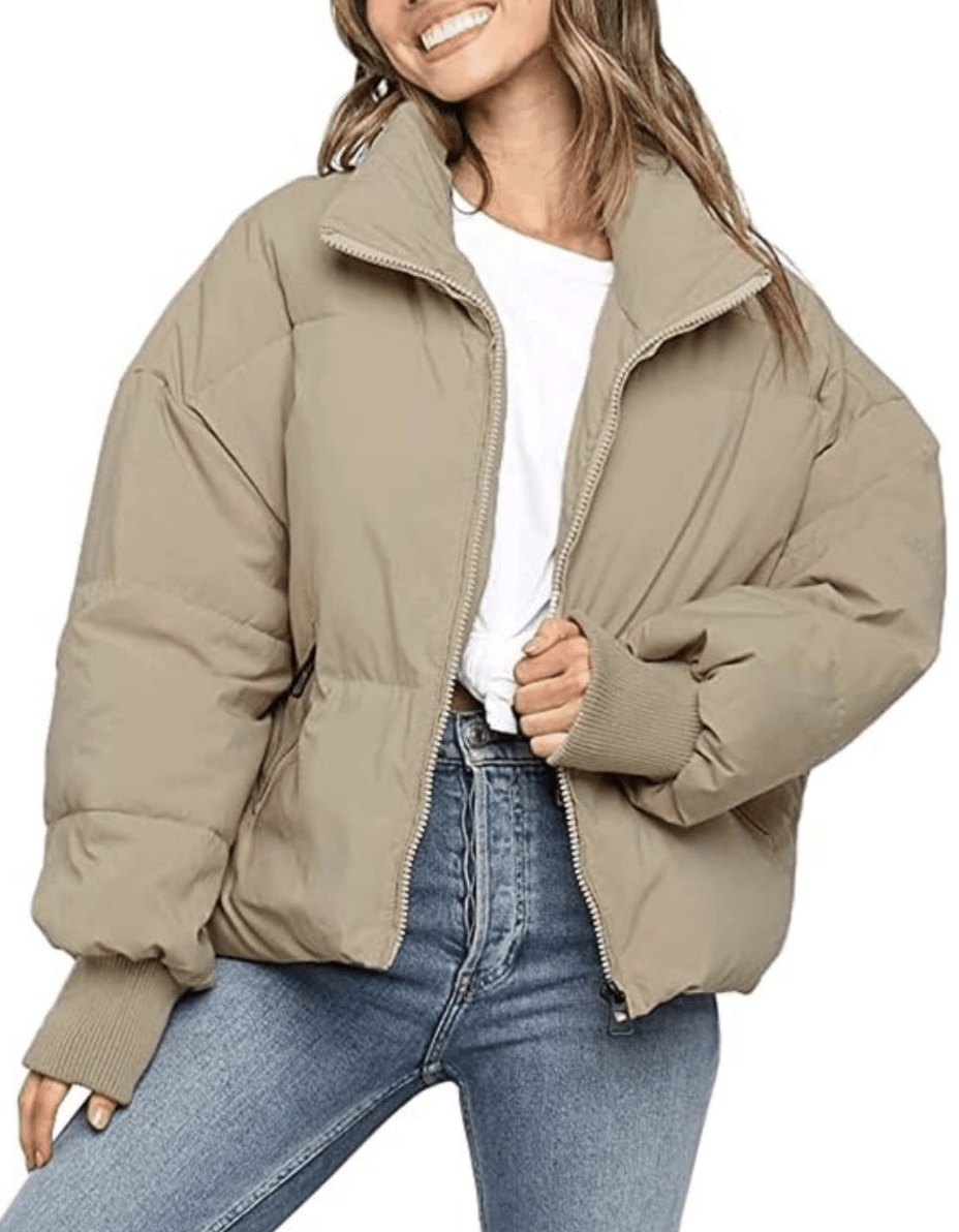 Evelyn Puffer Jacket - Beige - MF3 - Pizazz BoutiqueMutig