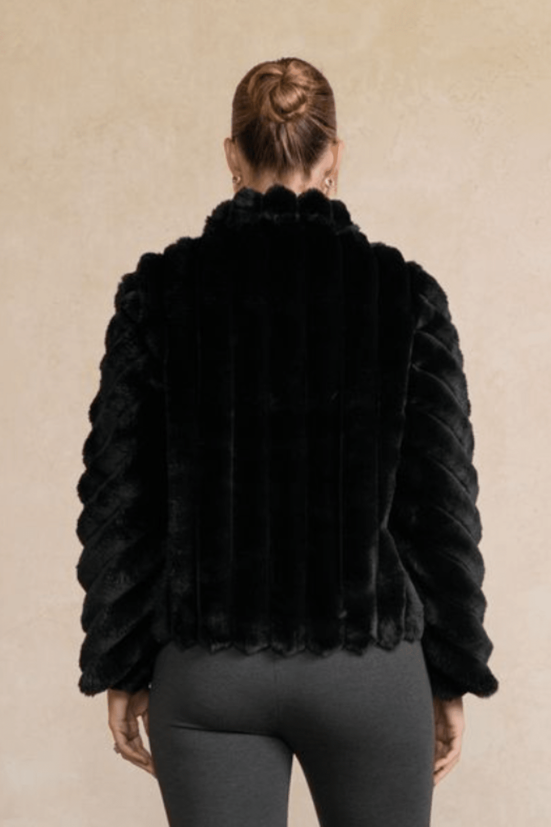 Faux Fur Jacket - Black - CJ35 - Pizazz BoutiqueHolmes & Fallon