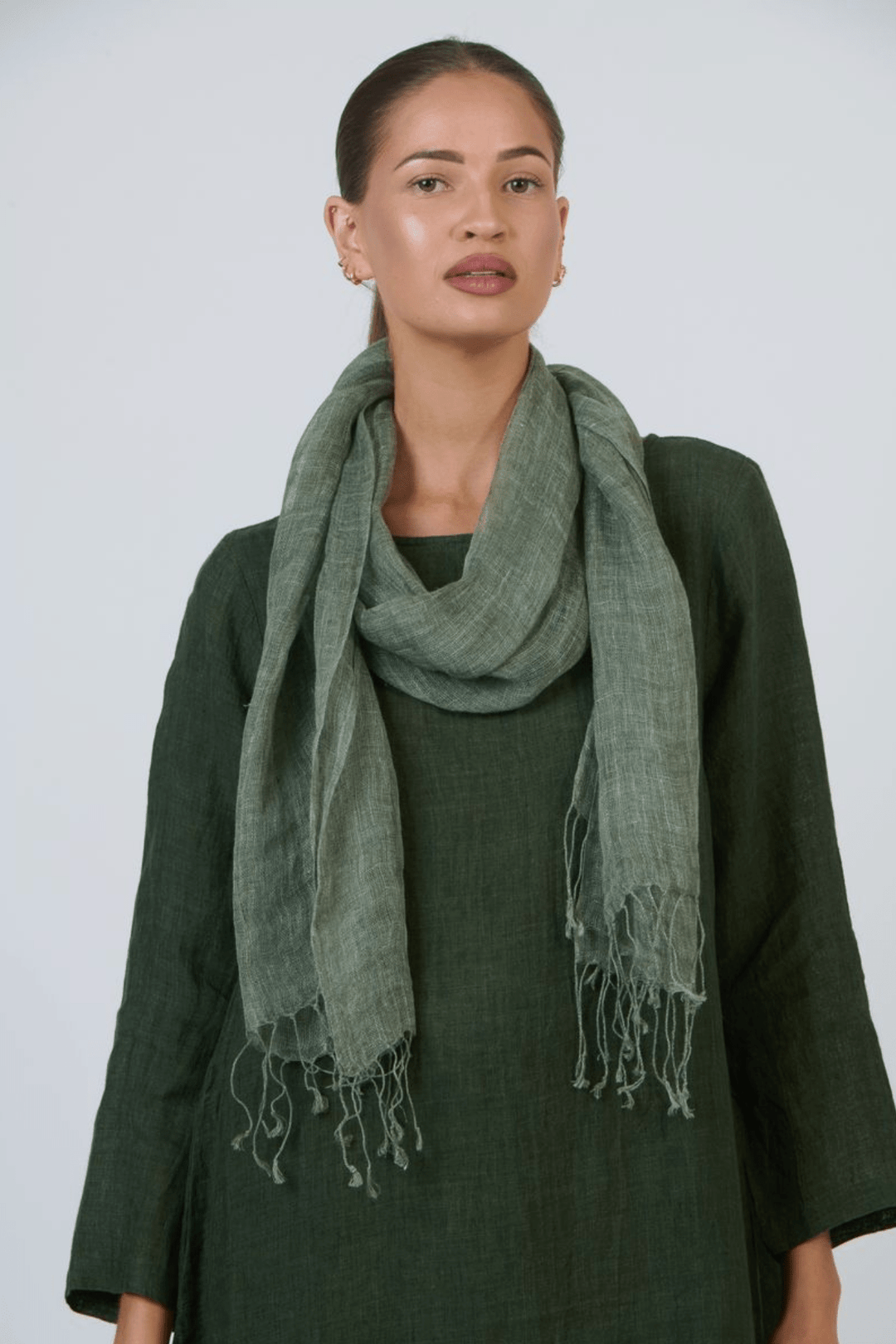 Fenny Scarf - Khaki - OJ69 - Pizazz BoutiqueNaturals By O & J