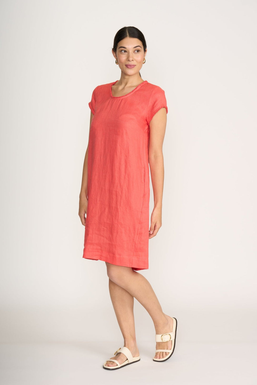 Festival Dress - Melon - F49 - Pizazz BoutiqueFoil