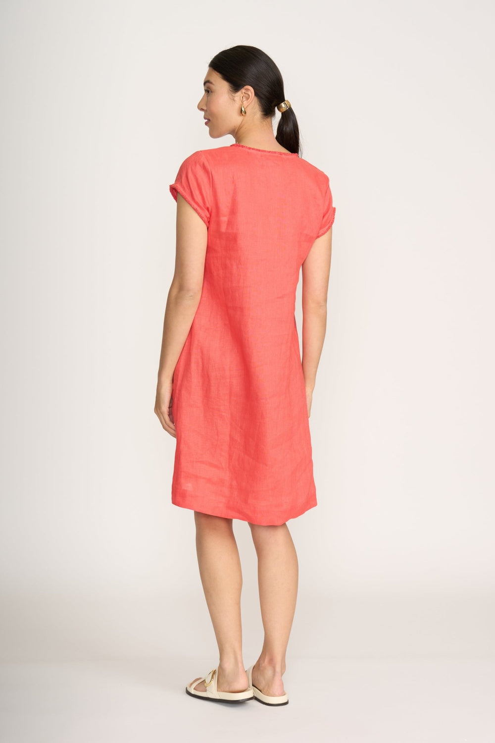 Festival Dress - Melon - F49 - Pizazz BoutiqueFoil