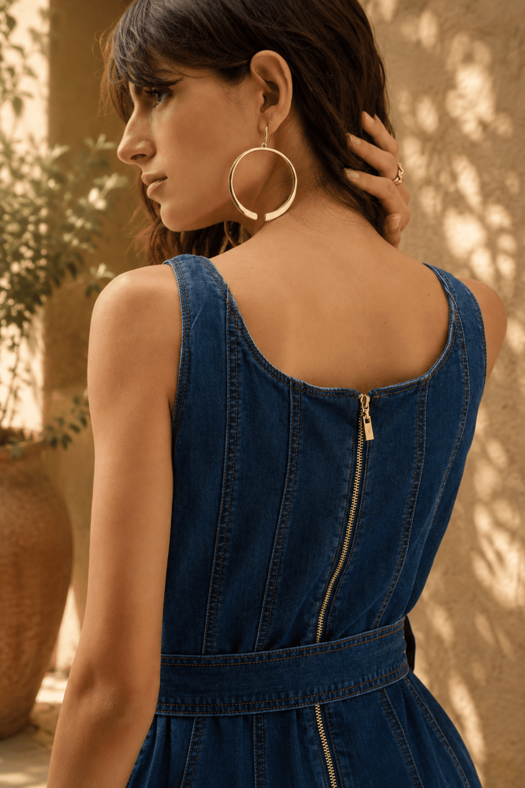 Flare Denim Midi Dress - JR53 - Pizazz BoutiqueJoseph Ribkoff