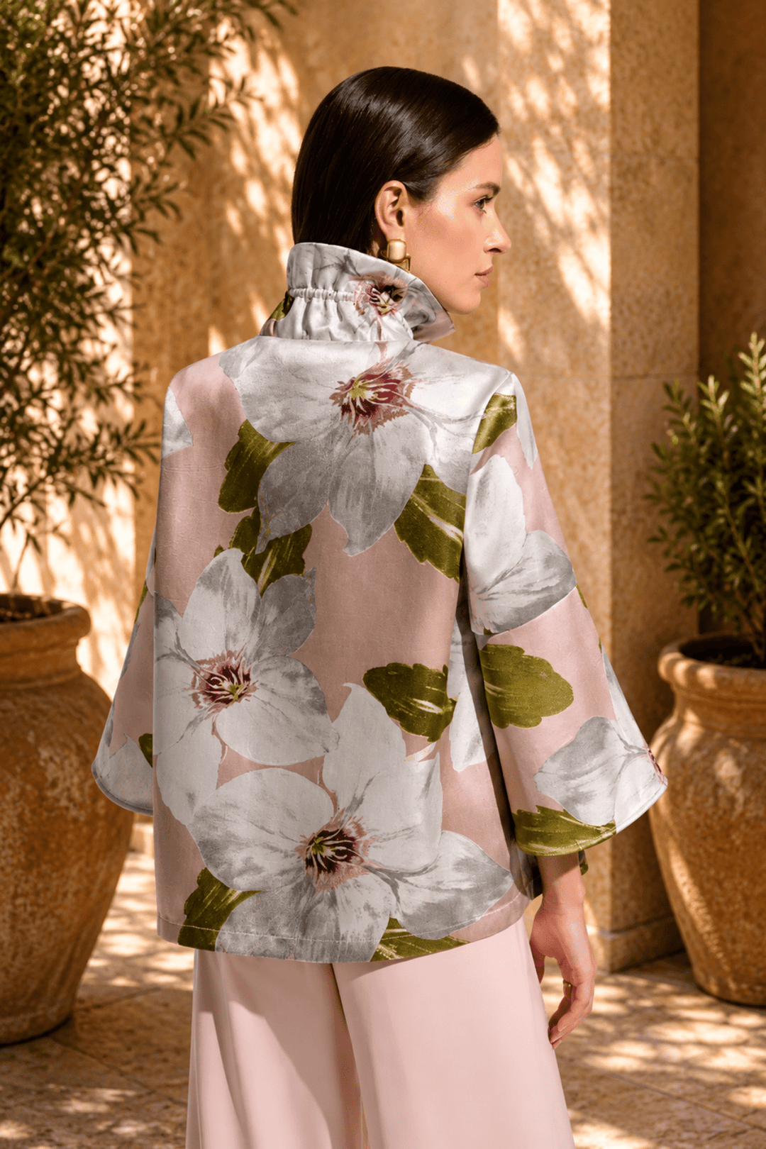 Floral Jacquard Jacket - JR96 - Pizazz BoutiqueJoseph Ribkoff