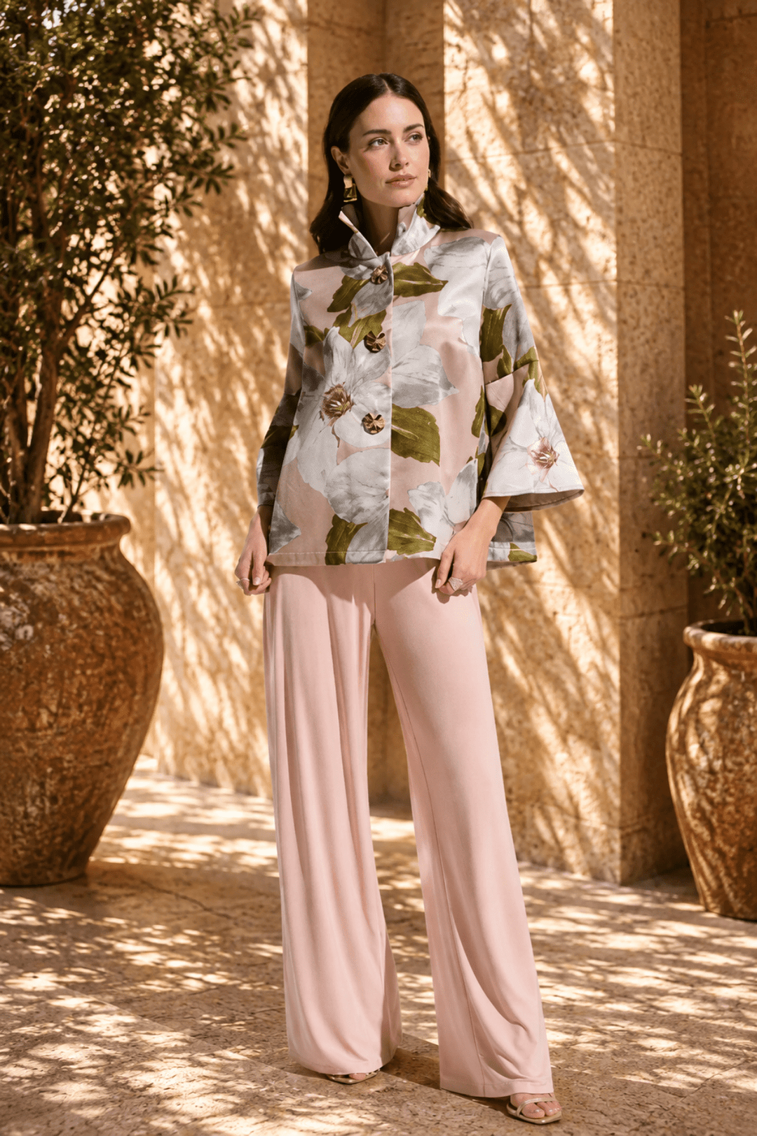 Floral Jacquard Jacket - JR96 - Pizazz BoutiqueJoseph Ribkoff