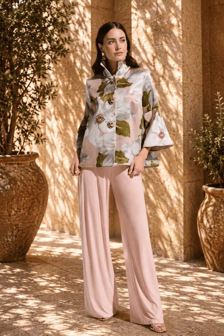 Floral Jacquard Jacket - JR96 - Pizazz BoutiqueJoseph Ribkoff