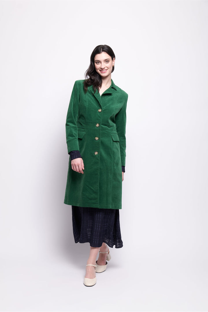 For The Re - Cord Coat - Evergreen - F7 - Pizazz BoutiqueFoil