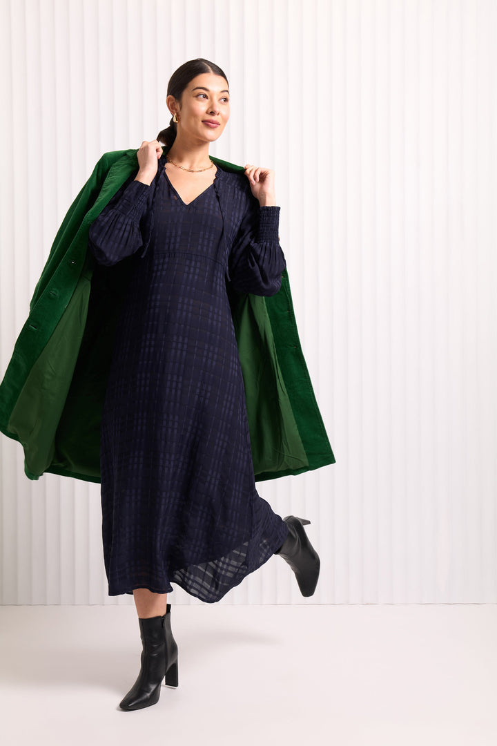 For The Re - Cord Coat - Evergreen - F7 - Pizazz BoutiqueFoil