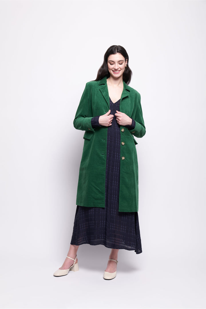 For The Re - Cord Coat - Evergreen - F7 - Pizazz BoutiqueFoil