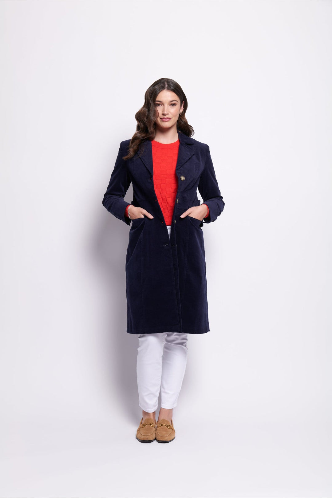 For The Re - Cord Coat - Midnight - F7 - Pizazz BoutiqueFoil