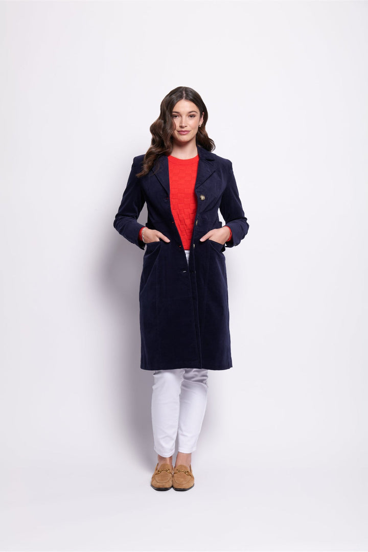 For The Re - Cord Coat - Midnight - F7 - Pizazz BoutiqueFoil