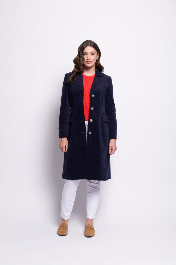 For The Re - Cord Coat - Midnight - F7 - Pizazz BoutiqueFoil