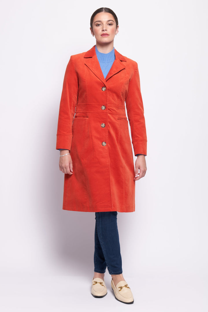 For The Re - Cord Coat - Satsuma - F7 - Pizazz BoutiqueFoil