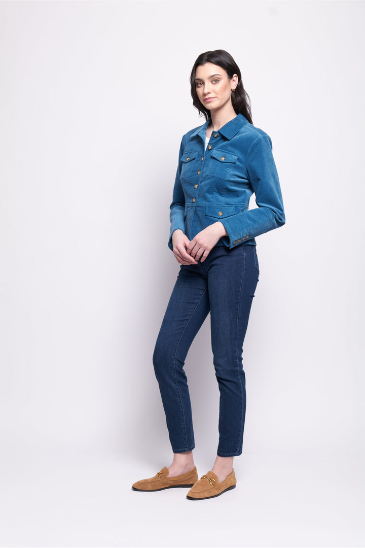 For The Re - Cord Jacket - Retro Blue - F8 - Pizazz BoutiqueFoil