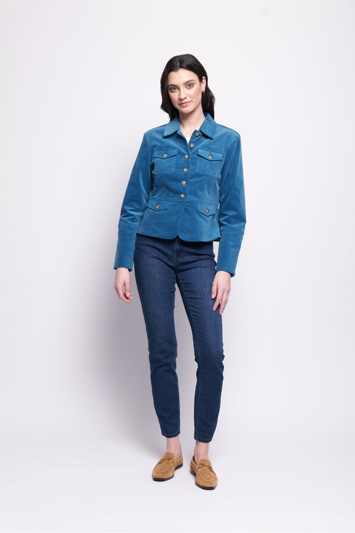 For The Re - Cord Jacket - Retro Blue - F8 - Pizazz BoutiqueFoil