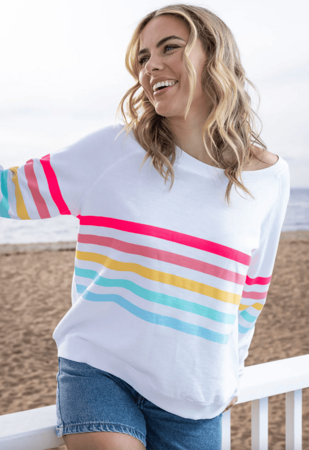 Forever Sweater - White - JL3 - Pizazz BoutiqueJovie The Label