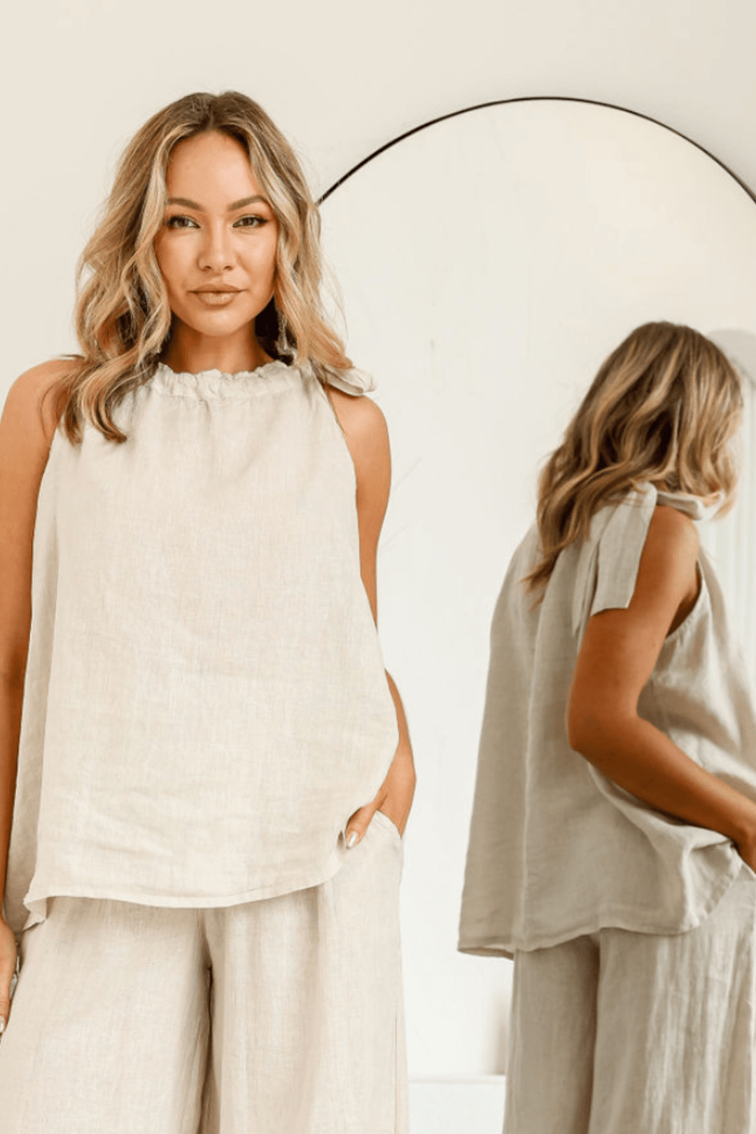 Fressia Top - Sand - FA15 - Pizazz BoutiqueFree Angel