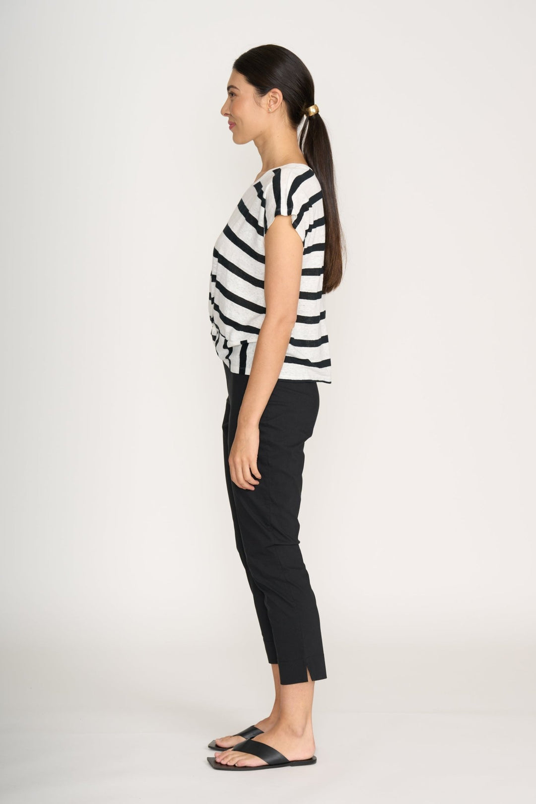 Fuss Free Capri - Black - F6 - Pizazz BoutiqueFoil