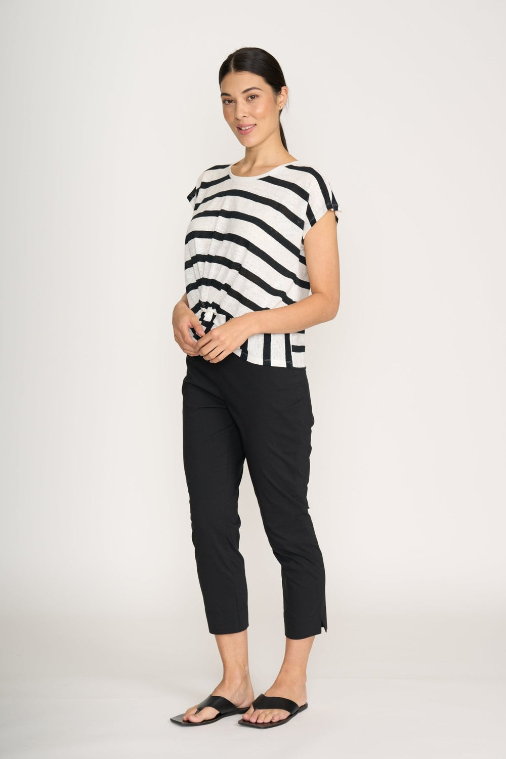 Fuss Free Capri - Black - F6 - Pizazz BoutiqueFoil