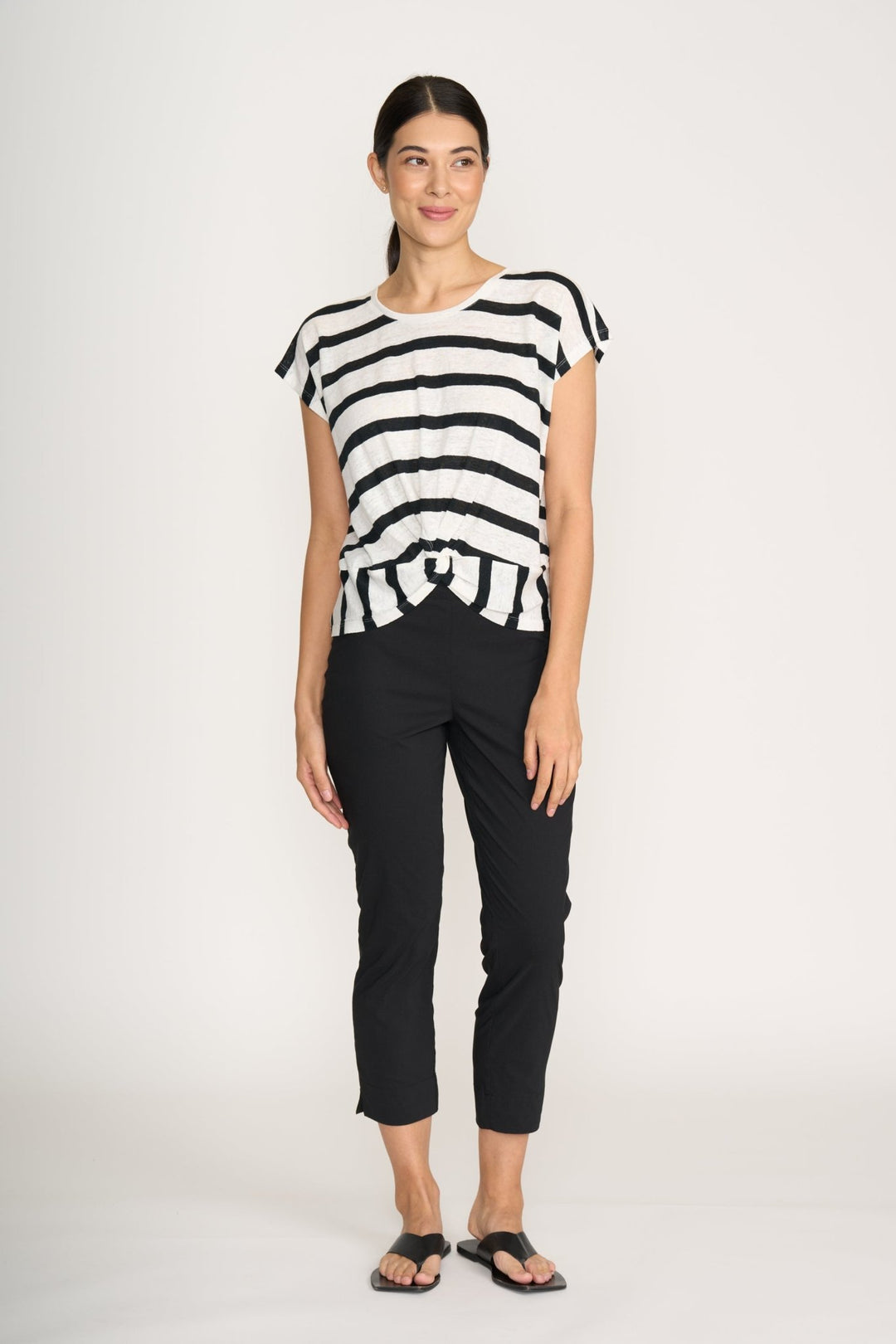 Fuss Free Capri - Black - F6 - Pizazz BoutiqueFoil