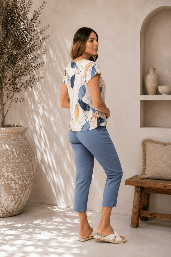 Fuss Free Capri - Ocean View - F6 - Pizazz BoutiqueFoil