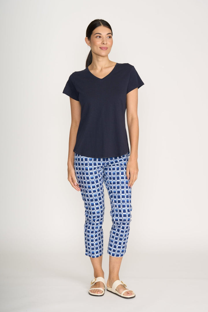 Fuss Free Capri Printed - Blockbuster - F15 - Pizazz BoutiqueFoil