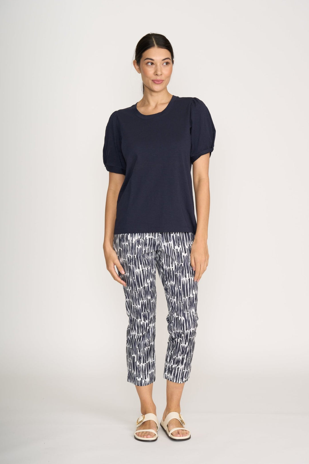 Fuss Free Capri Printed - Code - F15 - Pizazz BoutiqueFoil