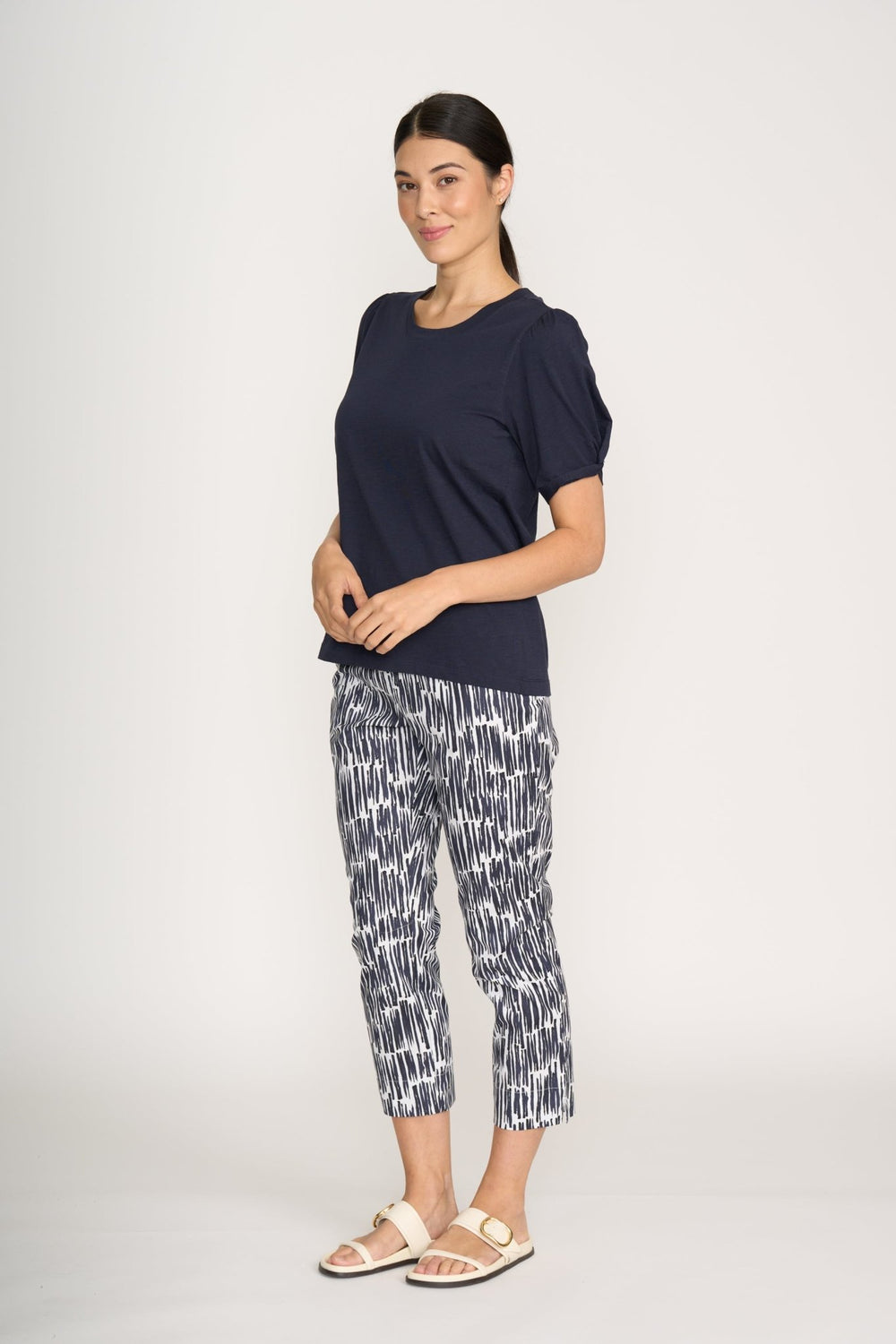 Fuss Free Capri Printed - Code - F15 - Pizazz BoutiqueFoil