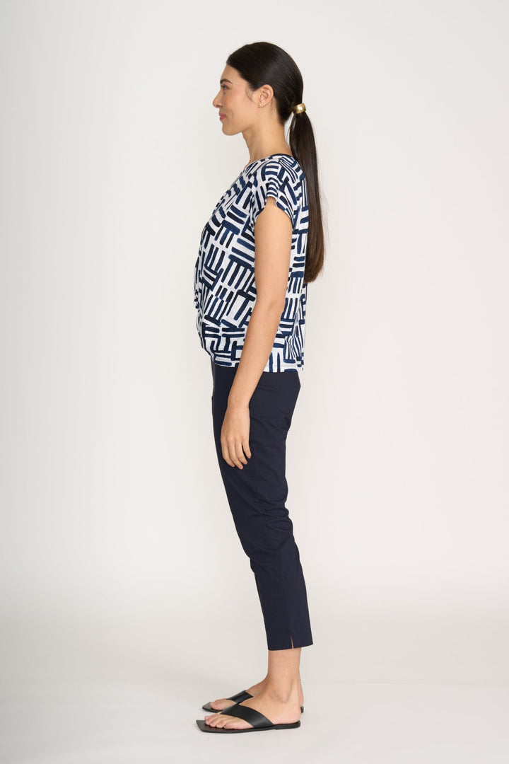 Fuss Free Capri - True Navy - F6 - Pizazz BoutiqueFoil