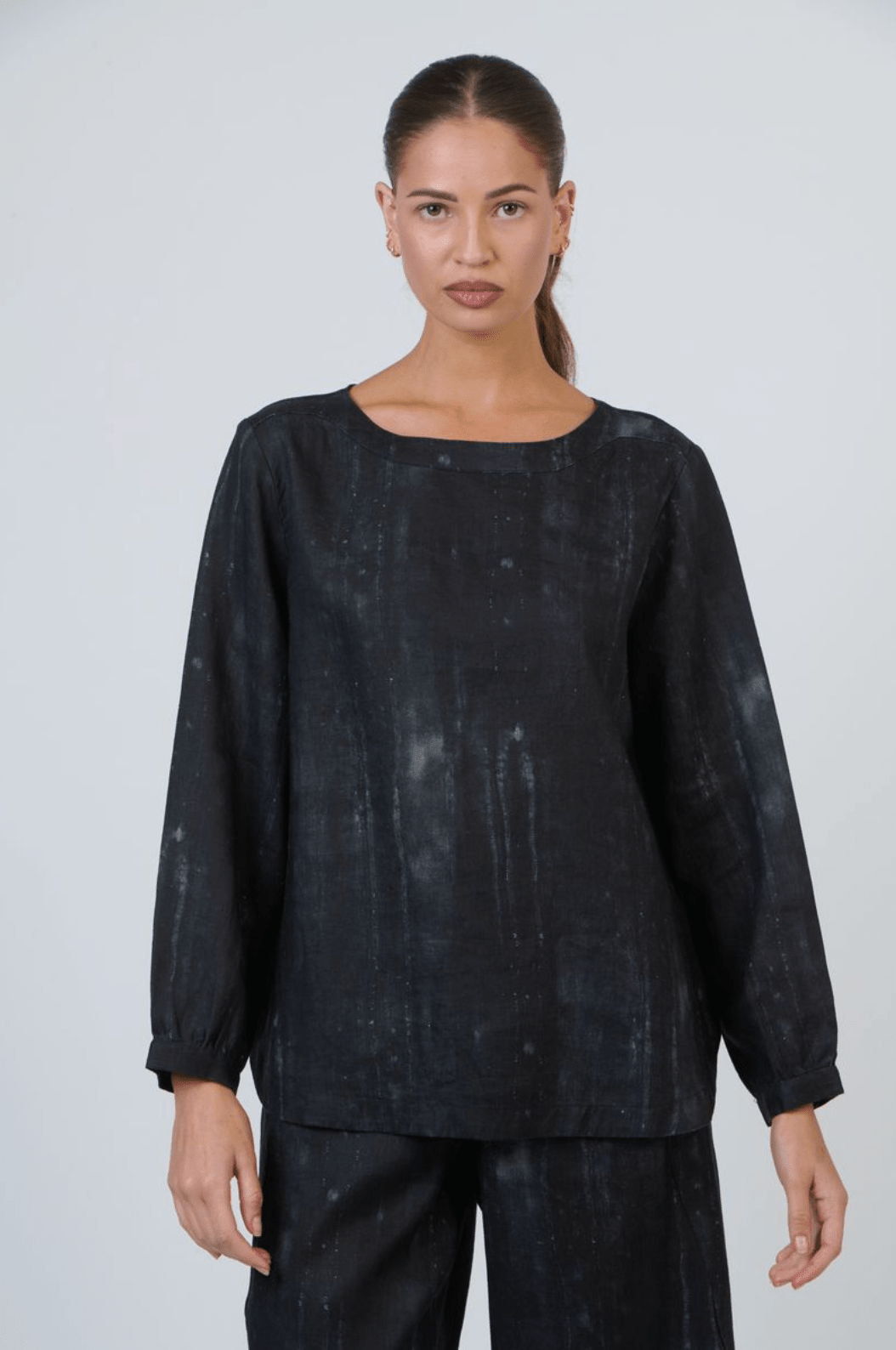 GA644 Linen Top - Moonbeam - OJ73 - Pizazz BoutiqueNaturals By O & J