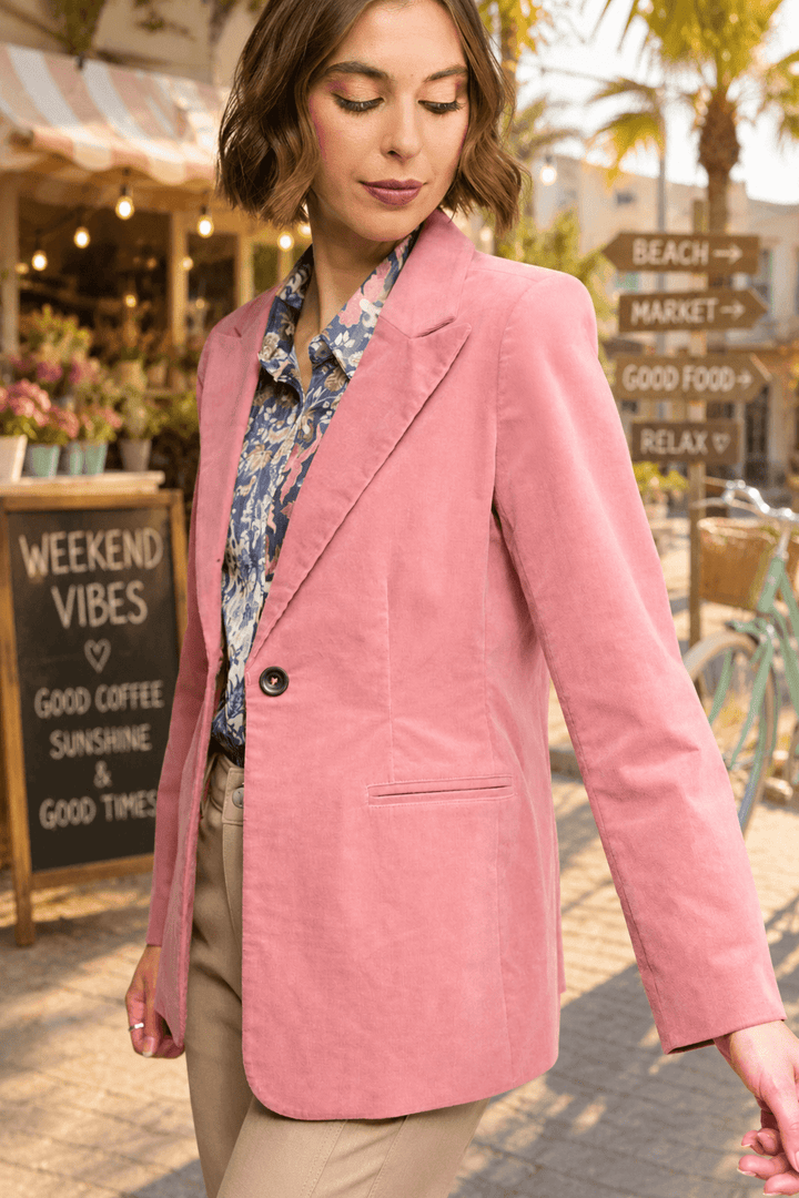 Gallery Blazer - Dusty Pink - VA9 - Pizazz BoutiqueVassalli