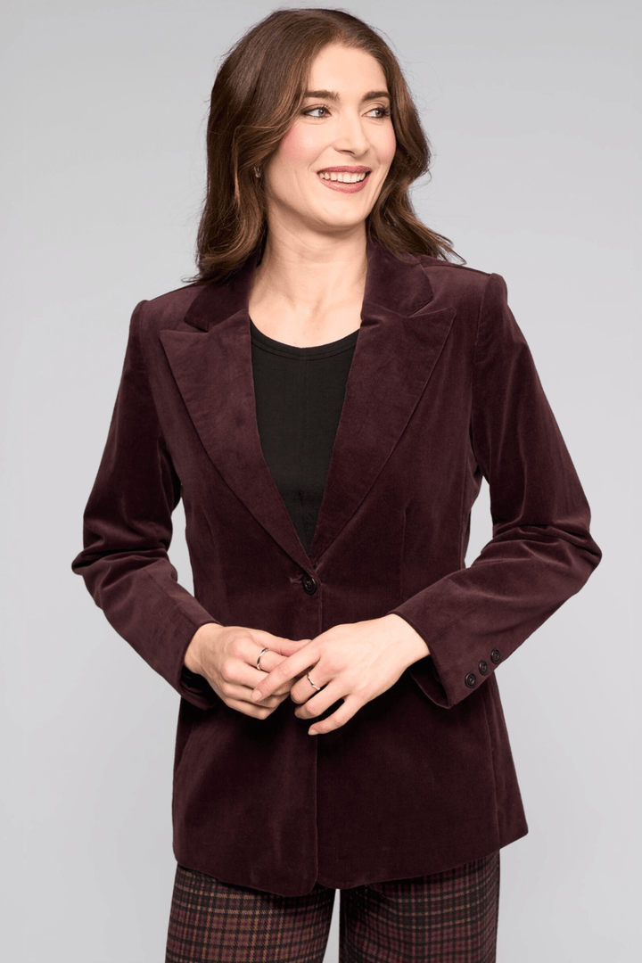 Gallery Blazer - Merlot - VA9 - Pizazz BoutiqueVassalli