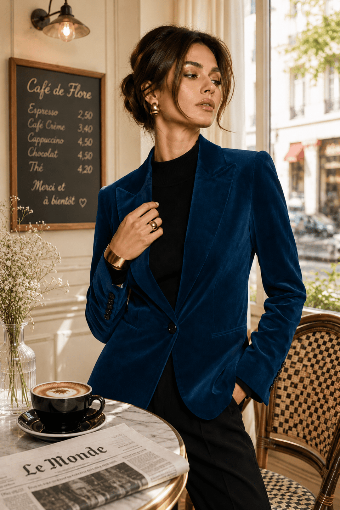 Gallery Blazer - Petrol - VA9 - Pizazz BoutiqueVassalli