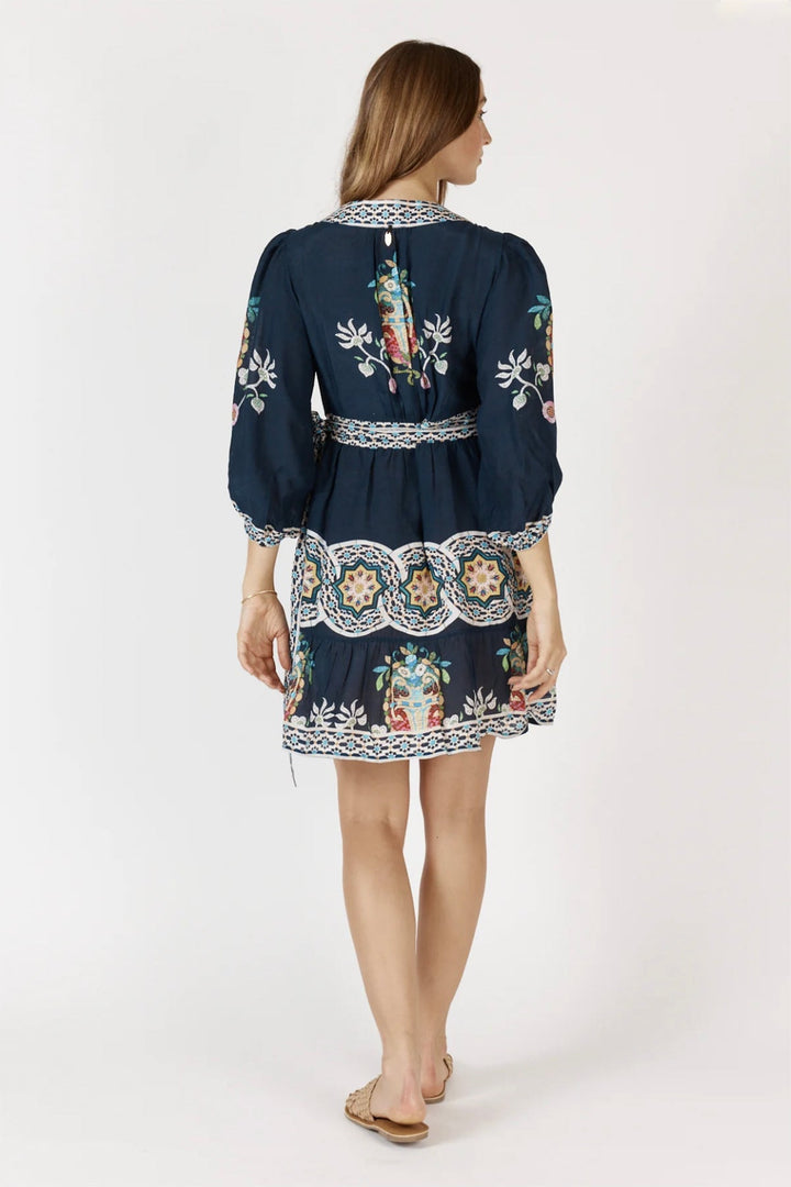 Garcia Wrap Dress - Navy - RY14 - Pizazz BoutiqueRubyyaya