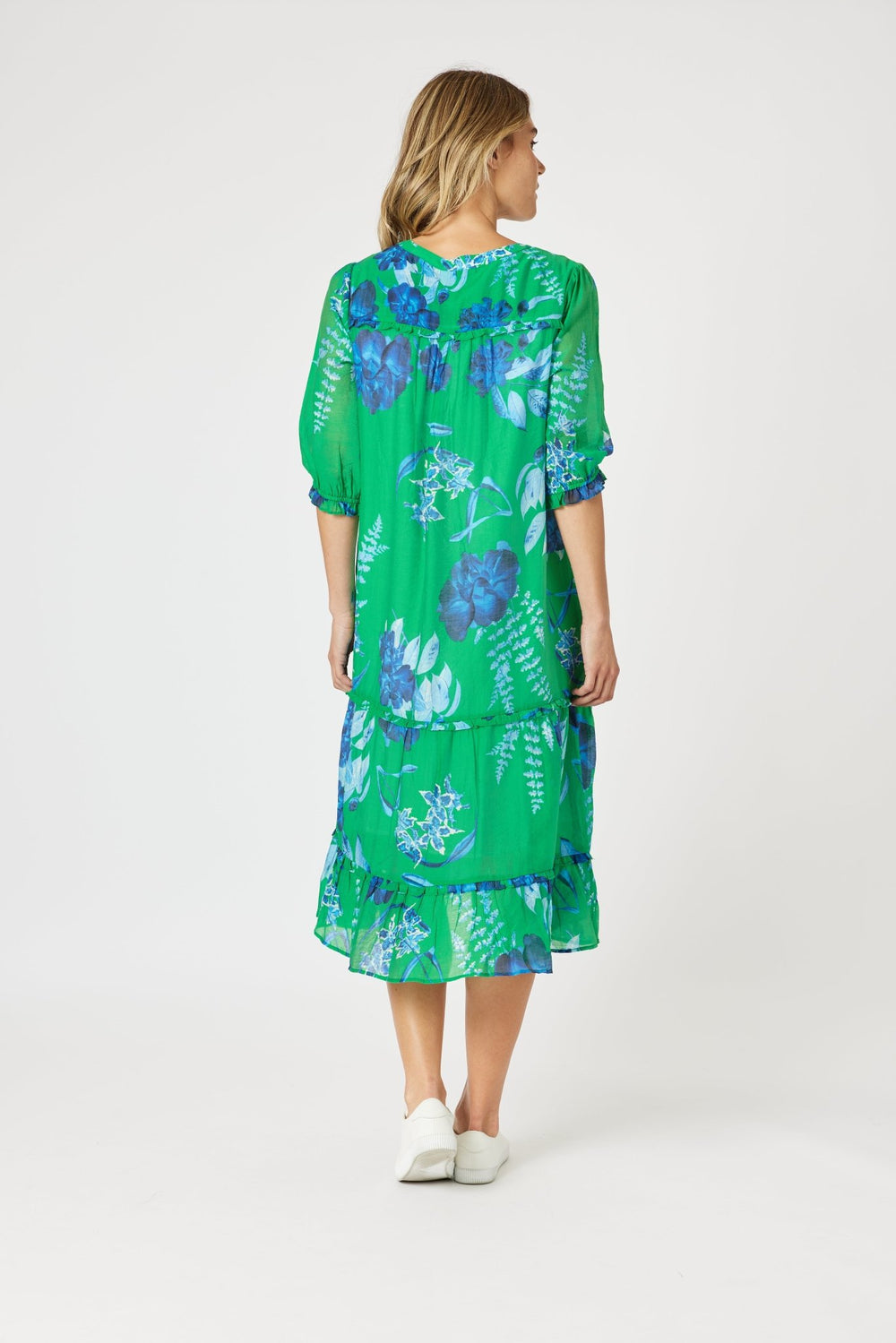 Garden Bloom Dress - Elm Blue - GS29 - Pizazz BoutiqueGordon smith