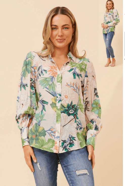 Garden Shirt - CK11 - Pizazz BoutiqueCaroline Morgan
