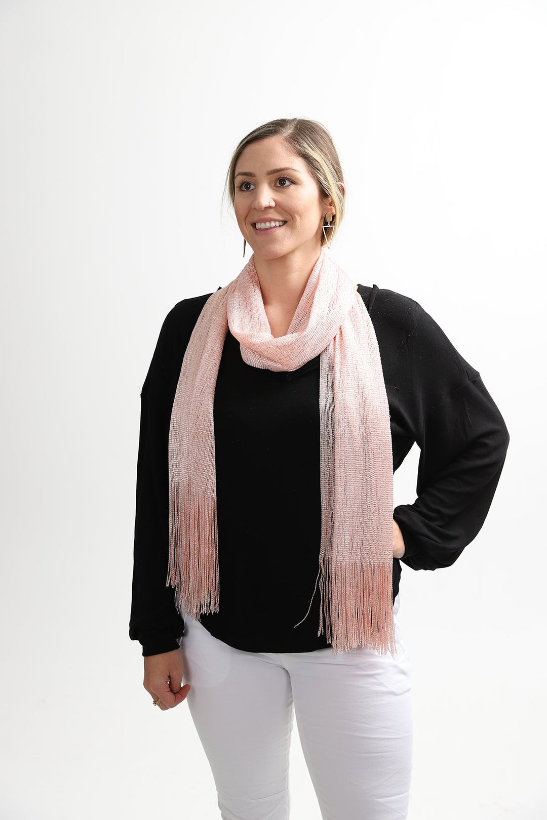 Gatsby Shawl | Rose Pink | SR165 - Pizazz BoutiqueStellar Rose
