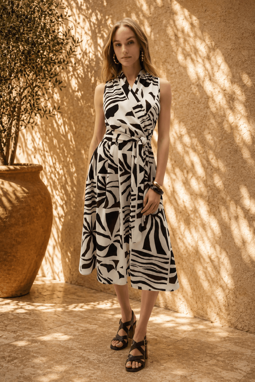 Gauze Wrap Dress - JR62 - Pizazz BoutiqueJoseph Ribkoff
