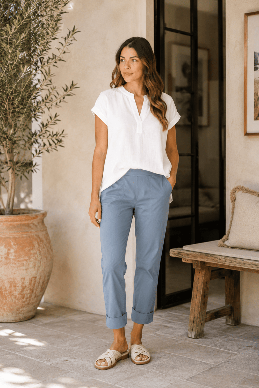 Gemini Pant - Ocean View - F9 - Pizazz BoutiqueFoil