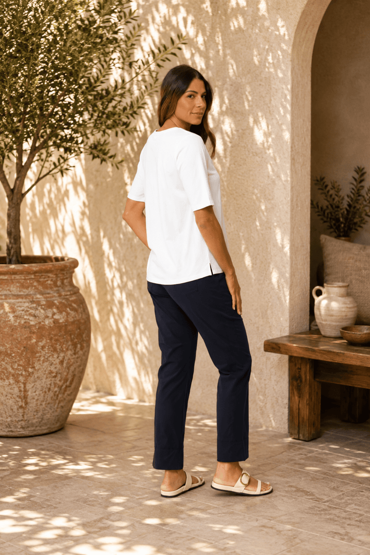 Gemini Pant - True Navy - F9 - Pizazz BoutiqueFoil