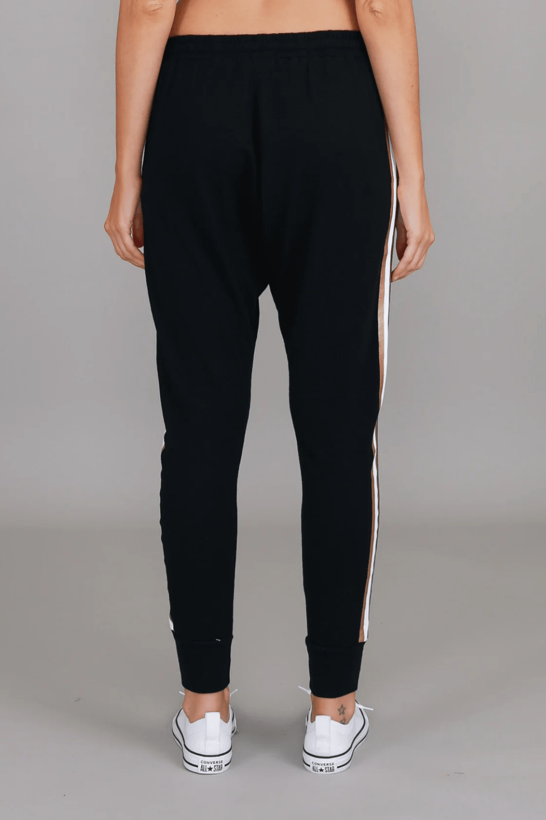 Gerry Side Stripe Jogger Pants - Black - RD16 - Pizazz Boutique3RD STORY