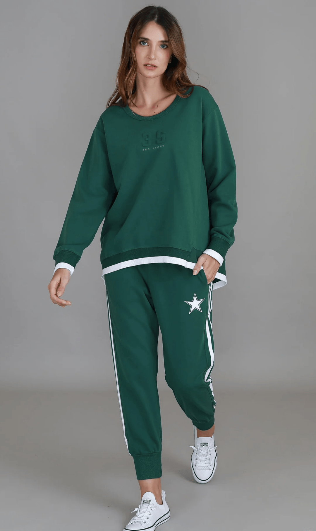 Gerry Superstar Stripe Sweatpants - Ivy - RD3 - Pizazz Boutique3RD STORY