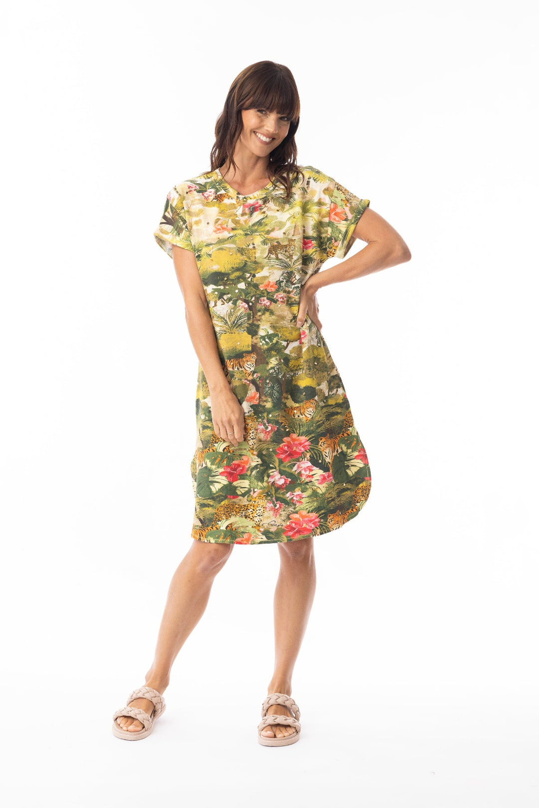 Giorgia T'shirt Dress - EP45 - Pizazz BoutiqueEscape by OQ