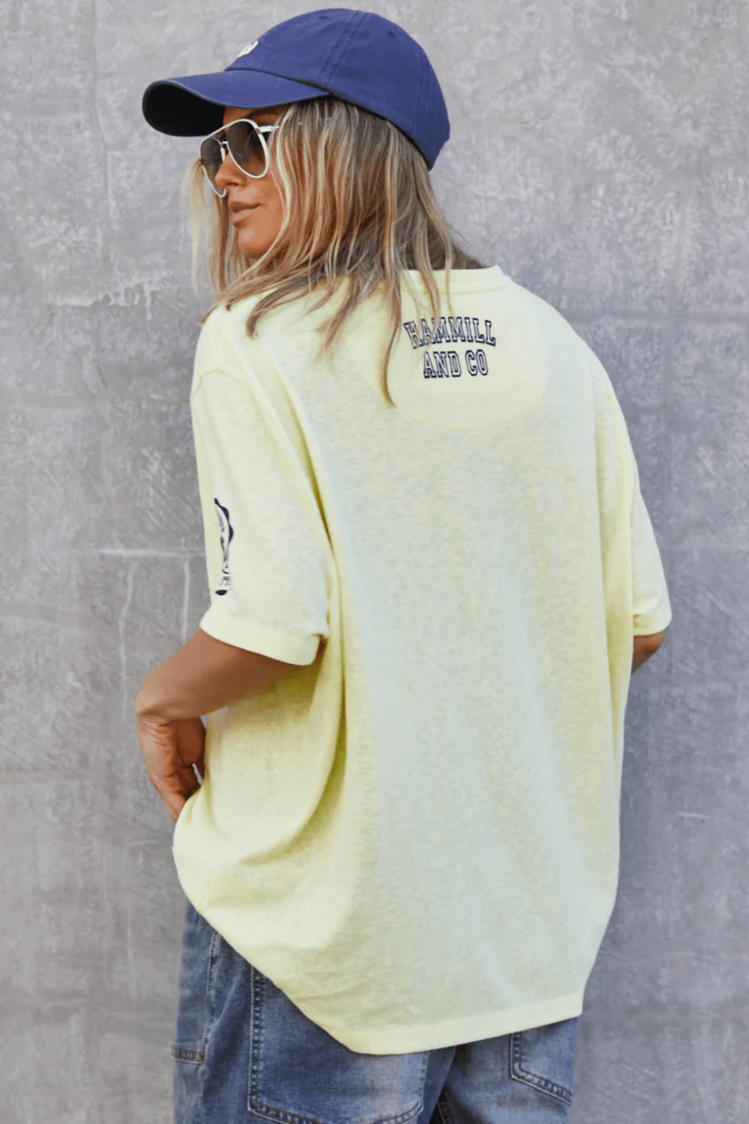 Graphic Crew Tee - Lemon - HC4 - Pizazz BoutiqueHammill + Co