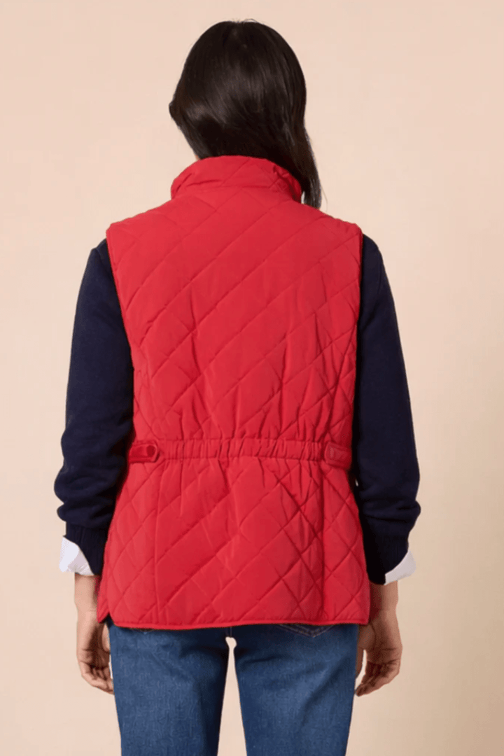 Hampton Quilted Vest - Red - GS37 - Pizazz BoutiqueGordon smith