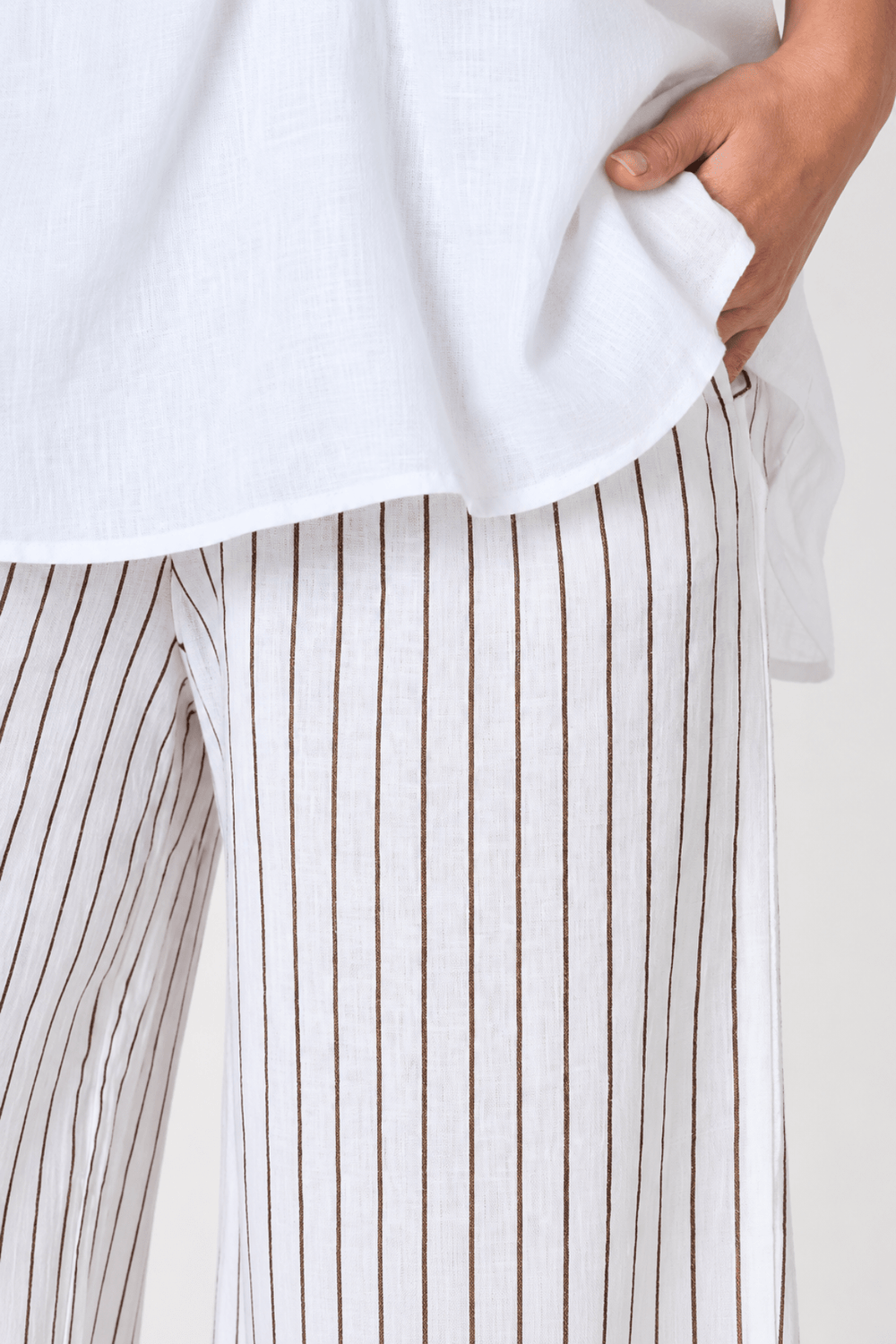Haven Stripe Pant - White - HV28 - Pizazz BoutiqueHammock & Vine