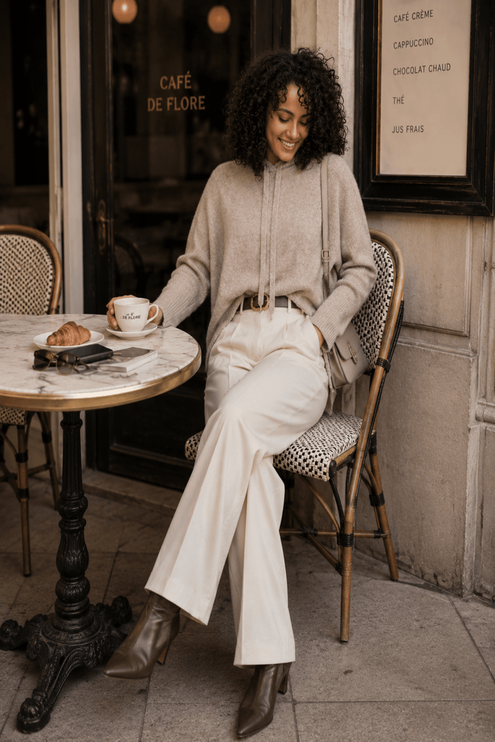 Hooded Knit - Mushroom - CJ16 - Pizazz BoutiqueCaju