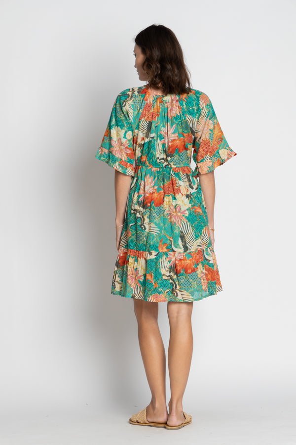 Hoshino Tie Dress - Sea - LS26 - Pizazz BoutiqueLula Soul